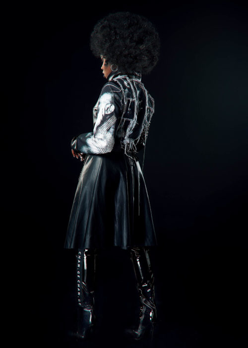 A TRIBUTE TO MEN - VEGAN LEATHER TRENCHCOAT