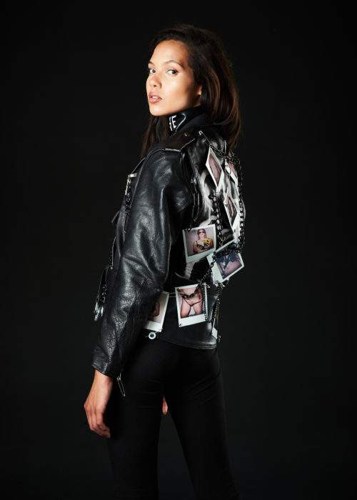 BETWEEN TWO SIDES - POLAROID LEATHER JACKET