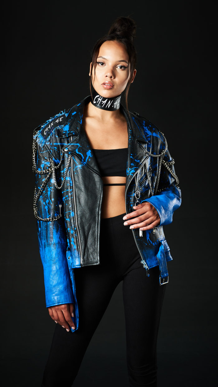BLUE ANGEL - LEATHER JACKET - CHAN artwear & art photography